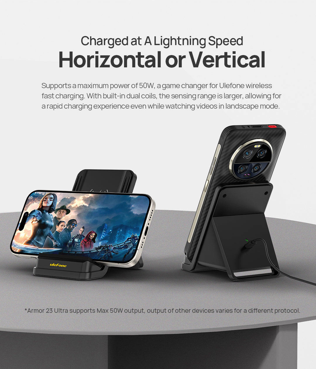 50W Wireless Charging Stand WCS01