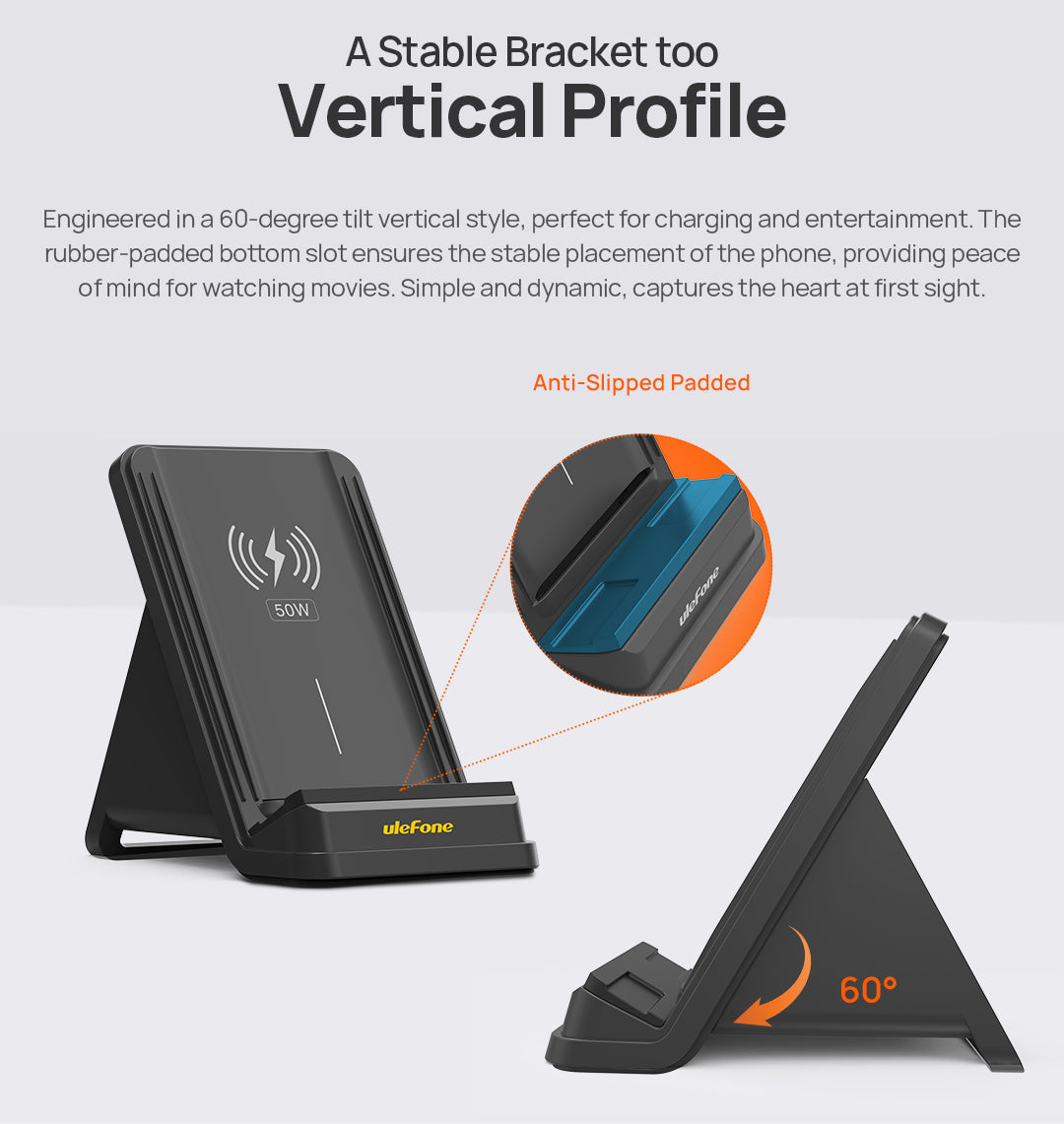 50W Wireless Charging Stand WCS01