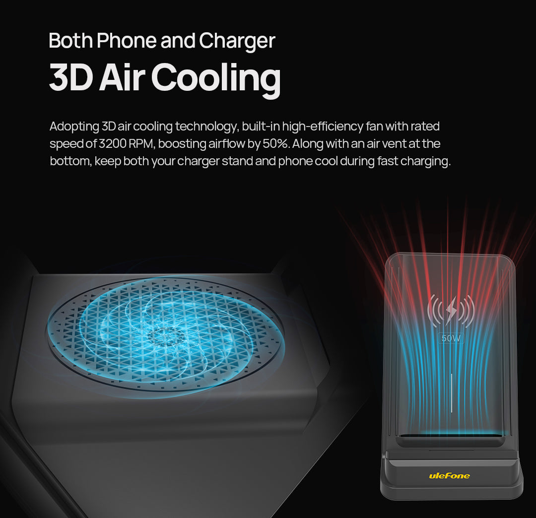 50W Wireless Charging Stand WCS01
