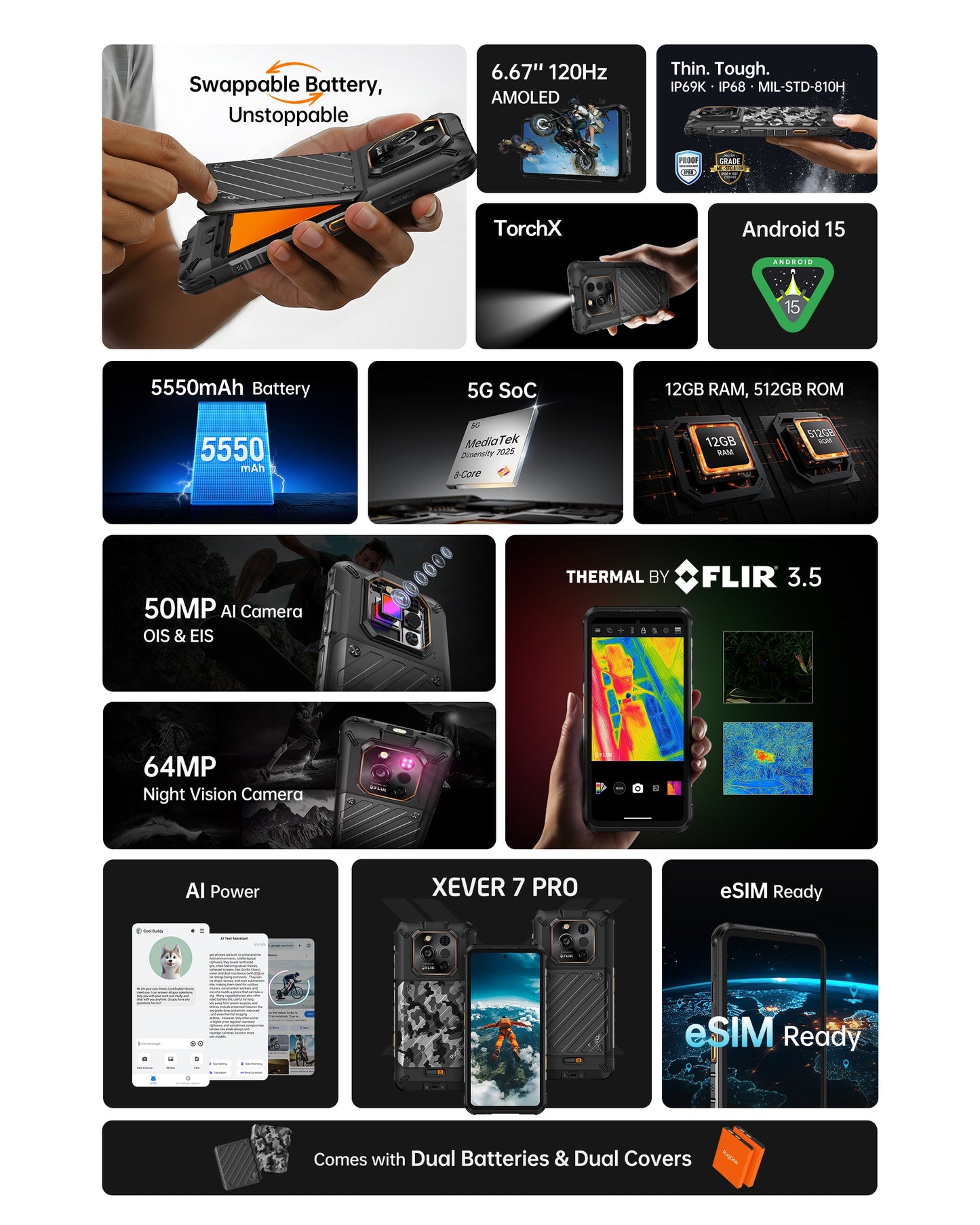 RugOne Xever 7 Pro 5G 12+512