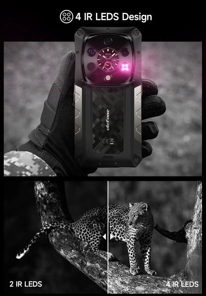 Ulefone Armor 28 Ultra Thermal Version 5G | 16GB/1TB 6.67" 120Hz AMOLED 10600mAh 25Hz熱感 夜視 1.04"背屏 Widevine L1 WiFi7 USB3.2 快門鍵 AI工具 三防手機 Rugged Phone